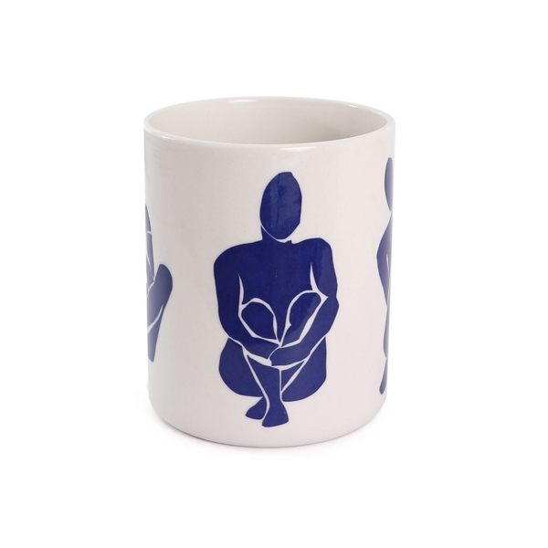 BAT TRANG - Ceramic Vase With Blue Girl Pattern
