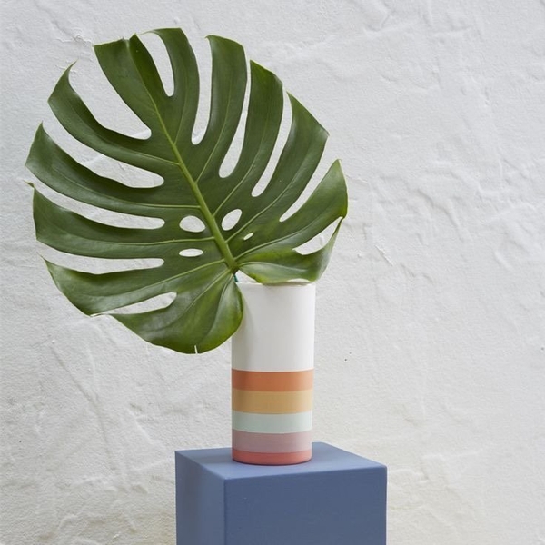 BAT TRANG - Ceramic Vase In Rainbow