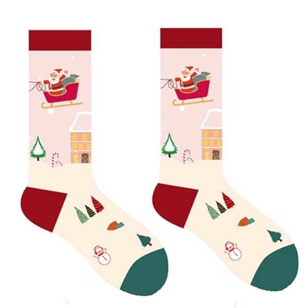 Christmas Socks - Santa On The Sleigh