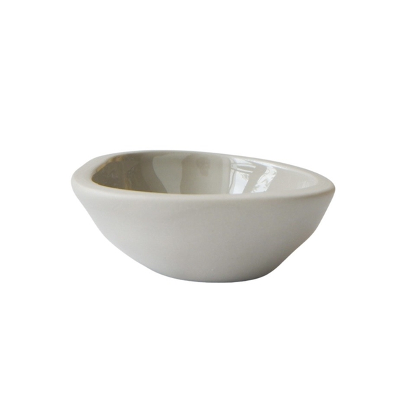 BAT TRANG - Ceramic Free Shape Sauce Bowl in Grey