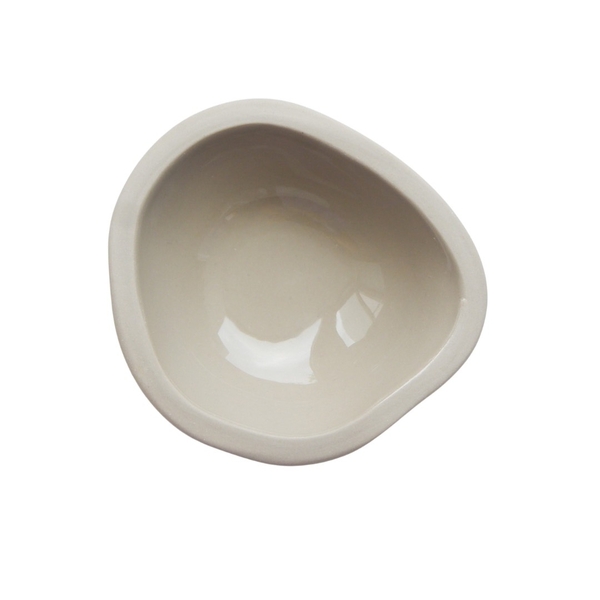 BAT TRANG - Ceramic Free Shape Sauce Bowl in Grey