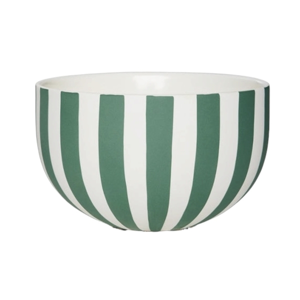 BAT TRANG - Striped Bowl in Green