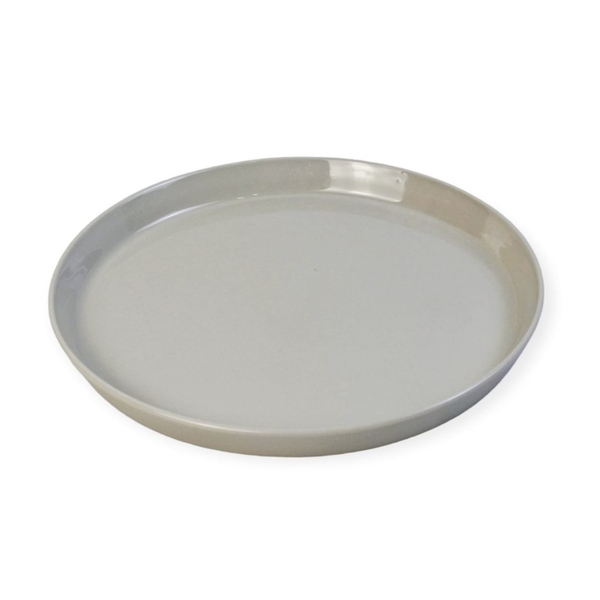 BAT TRANG - Ceramic Medium Basic Plate In Grey