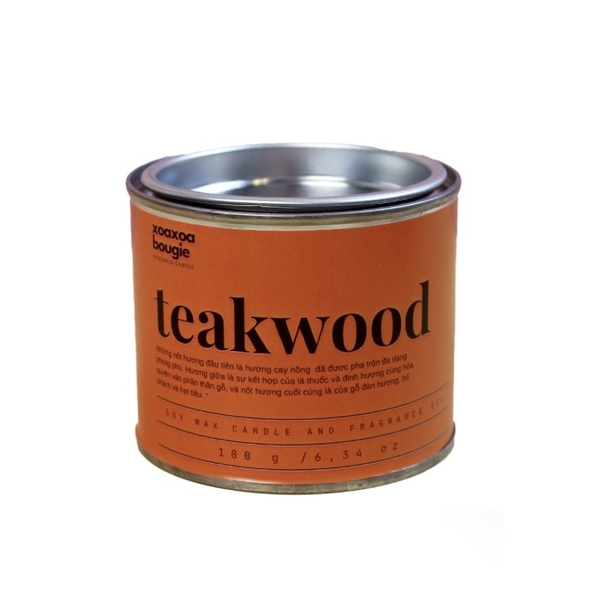 XoaXoa - "Teakwood" Scented Candle