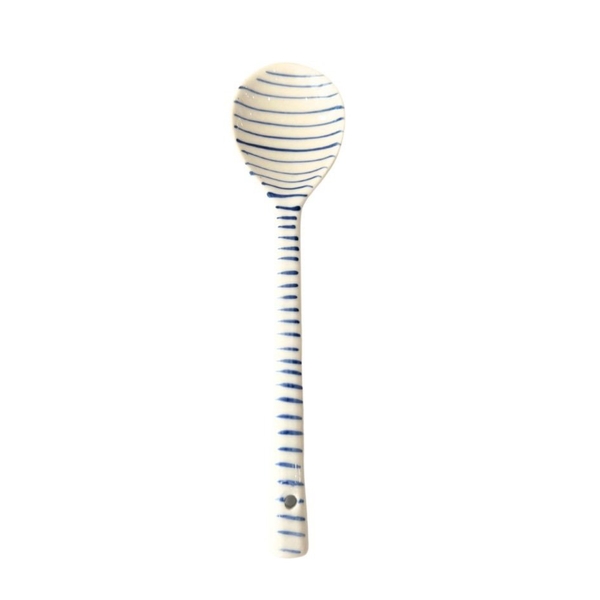 BAT TRANG - Ceramic Spoon in Horizontal Line