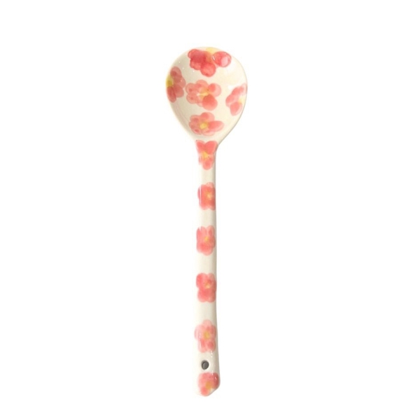 BAT TRANG - Ceramic Spoon in Pink Flower