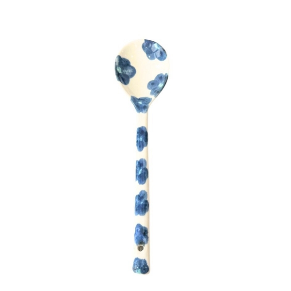 BAT TRANG - Ceramic Spoon in Navy Flower