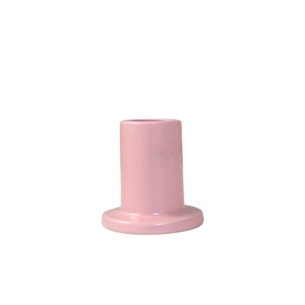 BAT TRANG - Ceramic Short Candle Holder In Pink