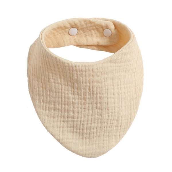 Muslin Bibs for Babies in Beige