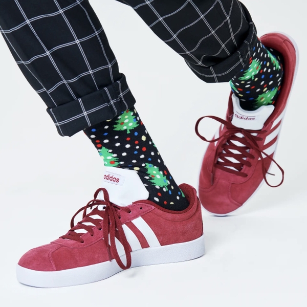 CHRISTMAS - 'Pine Tree Confetti' Holiday Crew Socks