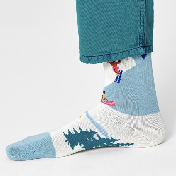 CHRISTMAS - 'Ski No.02' Holiday Crew Socks