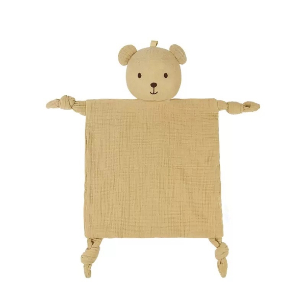 Muslin Comforter Blanket in Bear