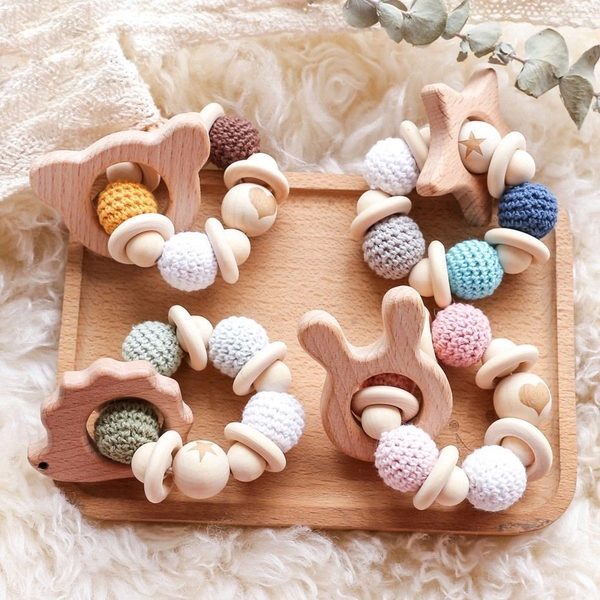 KID & BABY - Crochet Teething Toy in Hedgehog