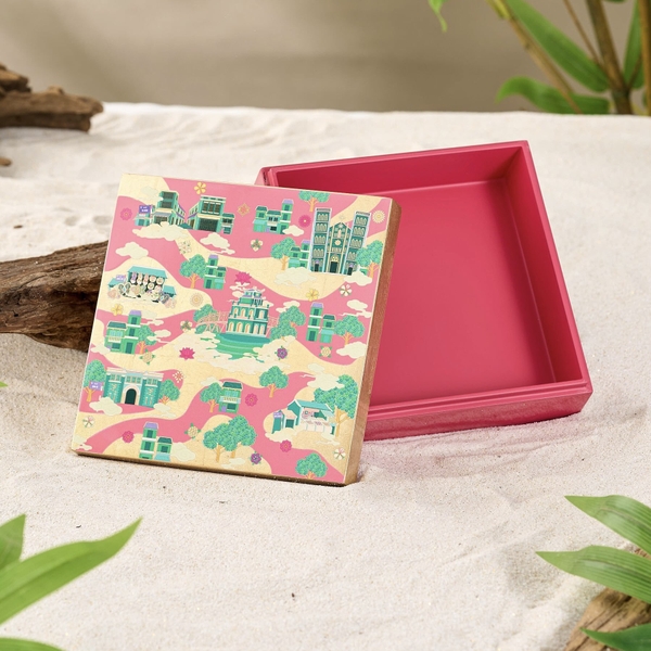 LA'ARTISAN - 'Hà Nội' Gold Plated Lacquer Box