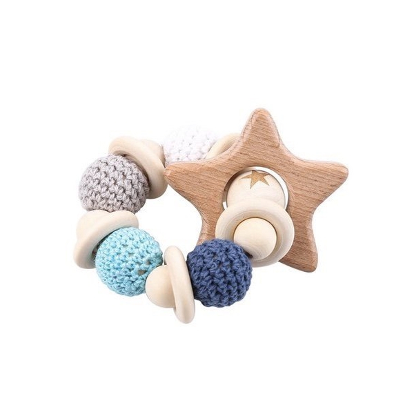 Baby Crochet Teething Toy in Star