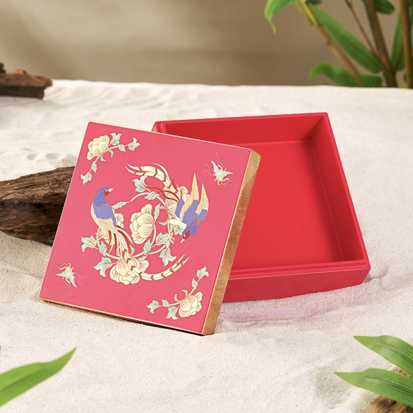 LA'ARTISAN - 'Sắc Xuân - Spring Hues' Gold Plated Lacquer Box