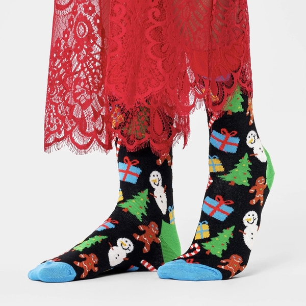CHRISTMAS - 'Festive Friends' Holiday Crew Socks