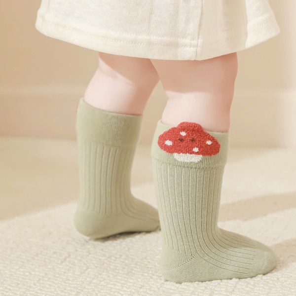 BABY CREW SOCKS - Mushroom