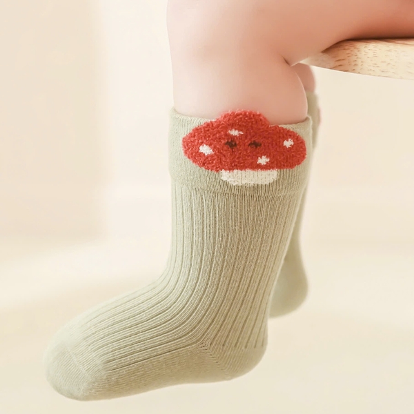BABY CREW SOCKS - Mushroom