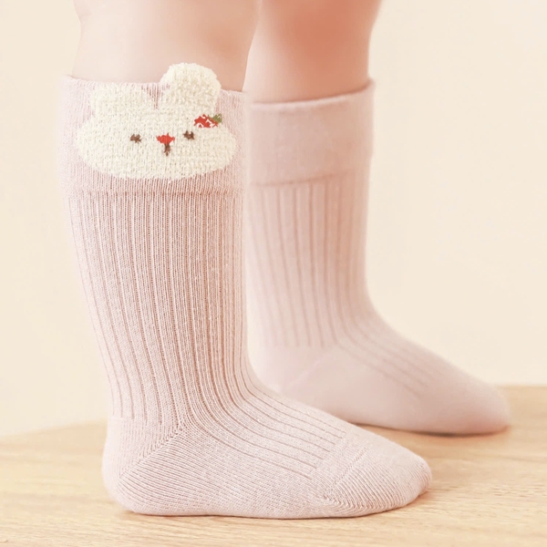 BABY CREW SOCKS - Bunny In Pink