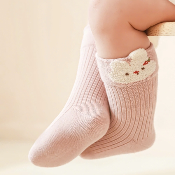 BABY CREW SOCKS - Bunny In Pink
