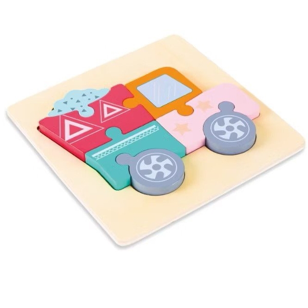 Montessori Wooden Baby Toy 3D Puzzle - Truck
