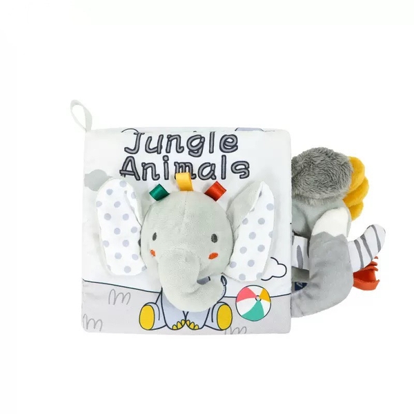 Montessori Baby Cloth Book - Elephant