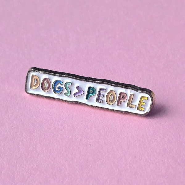 ENAMEL PIN - Dogs > People