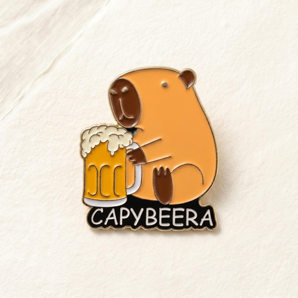 ENAMEL PIN - CapyBeera