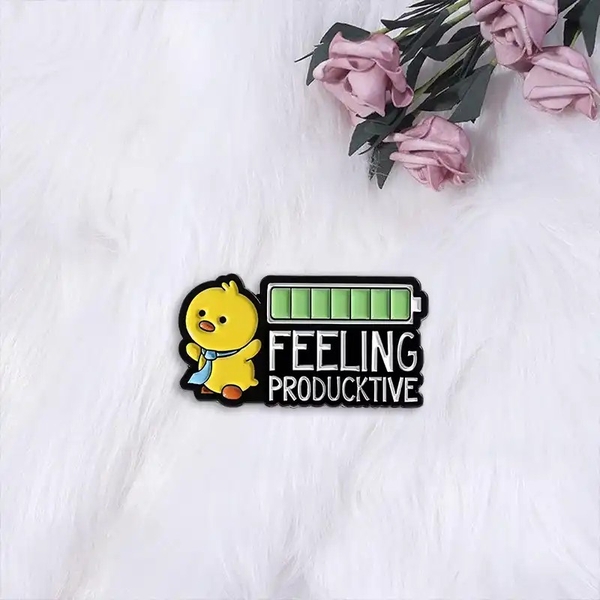 ENAMEL PIN - Feeling Producktive