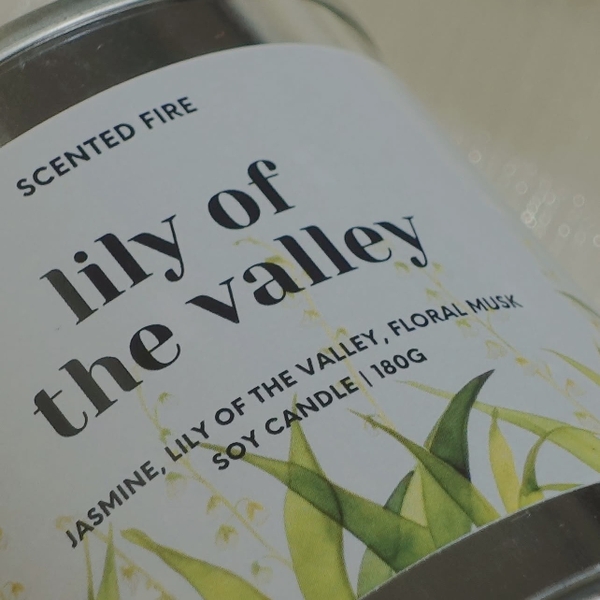 Scented Fire - ‘Lily Of The Valley’ Scented Candle