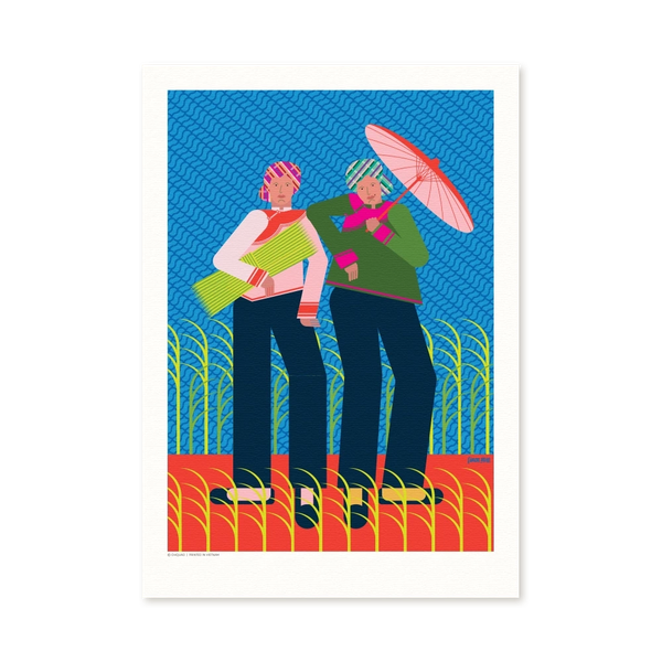 "Chị Em Dân Tộc" Print by Oh Quao