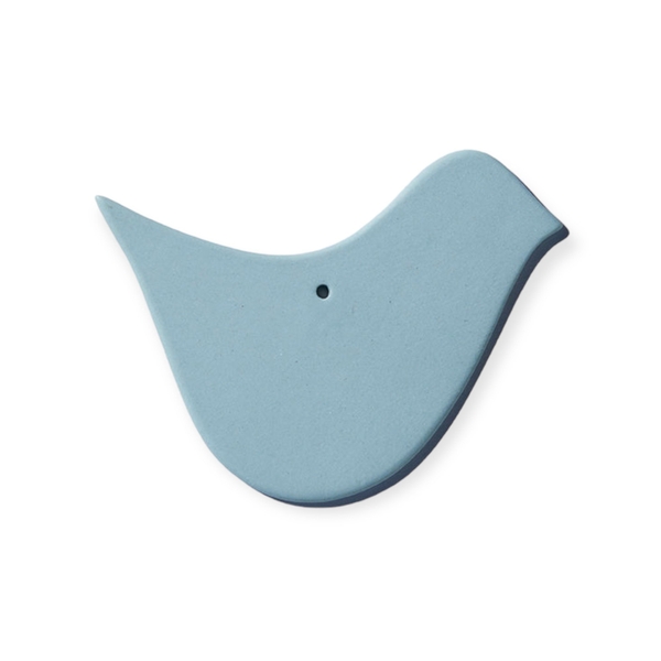 Christmas Ornament - Ceramic Bird in Blue