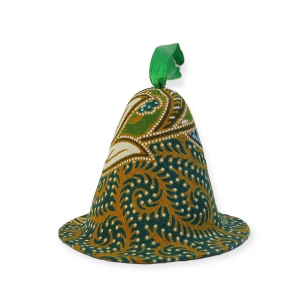 Mekong Quilts Christmas Ornaments - Green Bell