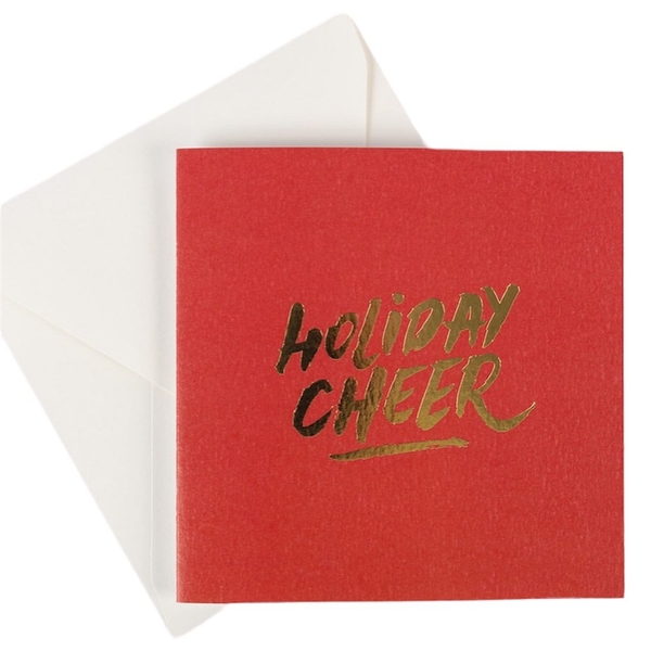 “Holiday Cheer” Christmas Card by White Rabbit Letter Press