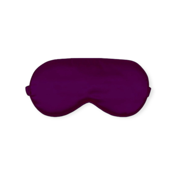 Silk Sleep Mask with Pouch in Magenta