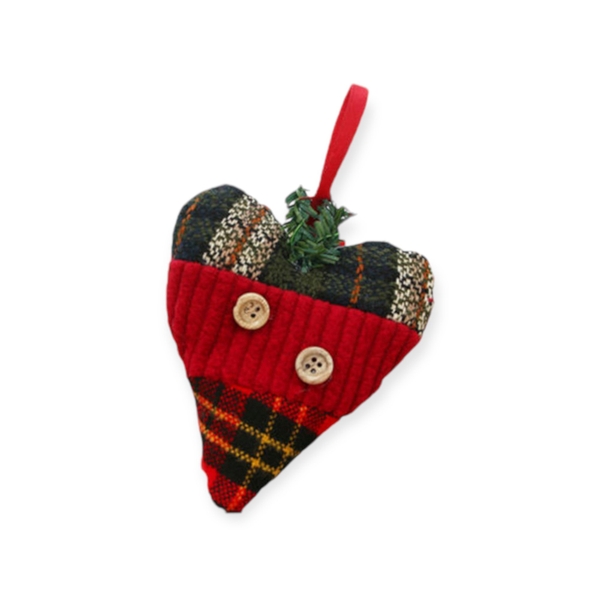 Christmas Ornament - Quilt Heart