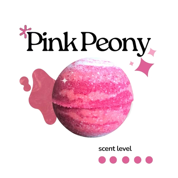 LABBI - ‘Pink Peony’ Fizzy Bath Bombs