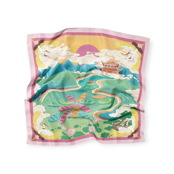 LA'ARTISAN - ‘Tràng An’ Square Scarf