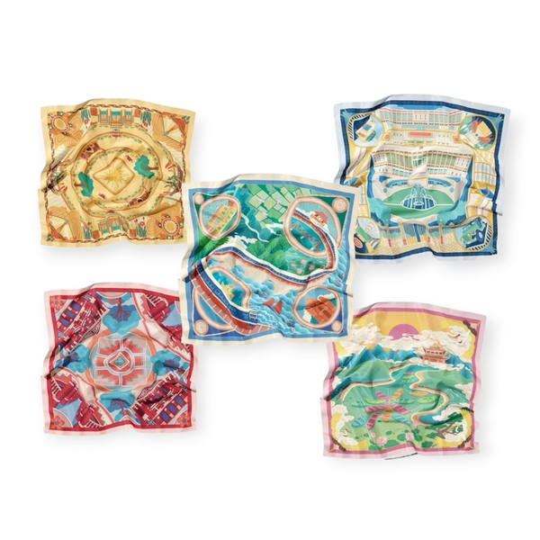 LA'ARTISAN - ‘Tràng An’ Square Scarf