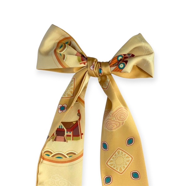 LA'ARTISAN - ‘Thành Cổ Loa - Co Loa Citadel’ Twilly Scarf