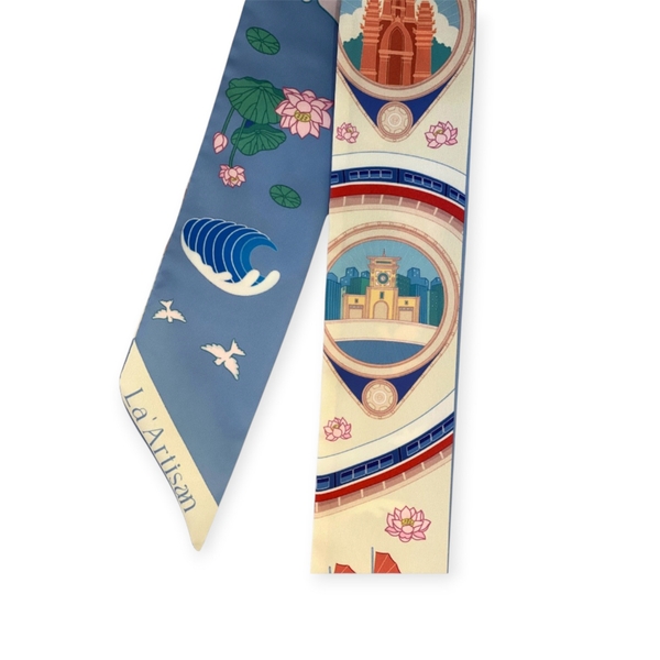 LA'ARTISAN - ‘Dinh Độc Lập - The Independence Palace’ Twilly Scarf