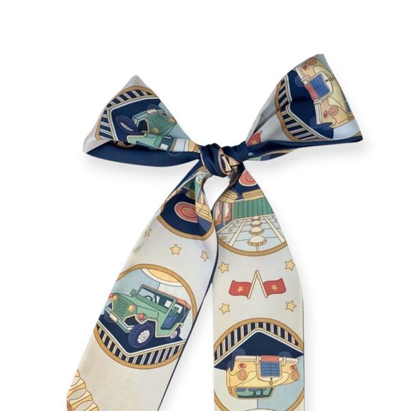LA'ARTISAN - ‘Đường Sắt Bắc Nam - North-South Railway’ Twilly Scarf