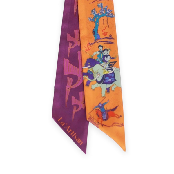 LA'ARTISAN - ‘Hai Bà Trưng - The Trung Sisters’ Twilly Scarf