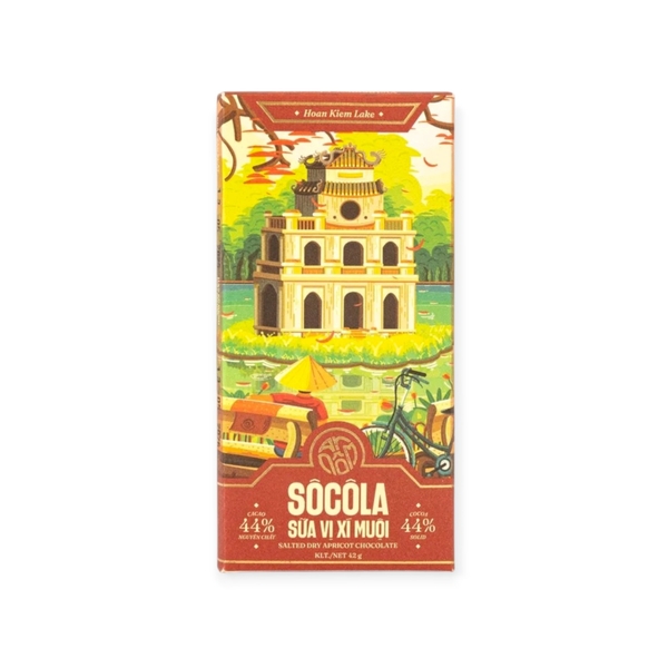 TBROS CHOCOLATE - An Nôm Milk Chocolate with Preserved Plum / Hoàn Kiếm Lake