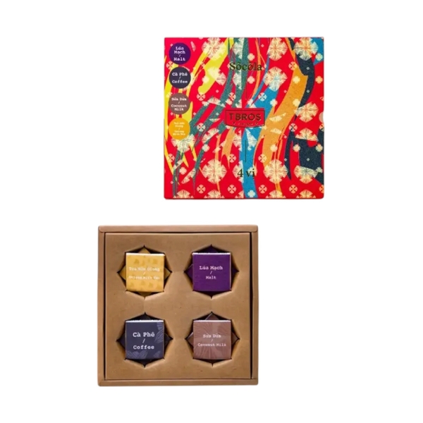 TBROS CHOCOLATE - Box Of 4 Flavors Chocolate