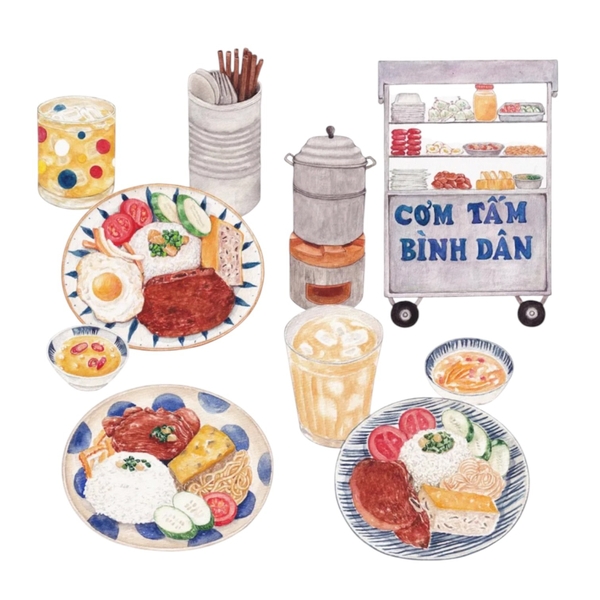 PHANHSHI STUDIO - ‘Cơm Tấm Stand’ Magnet