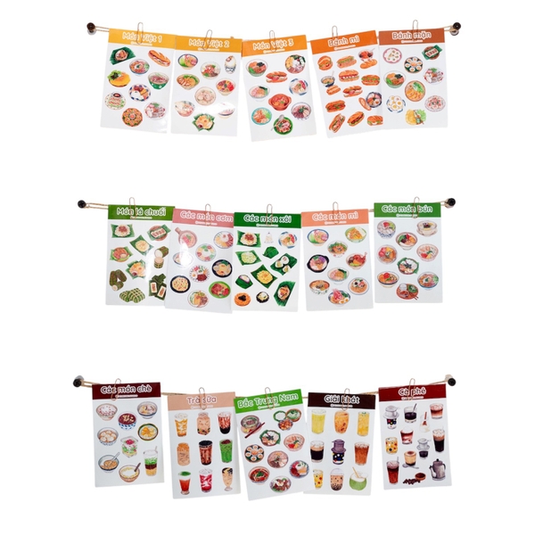 PHANHSHI STUDIO - ‘Các Món Chè / Vietnamese Sweet Soup' Watercolor Sticker Sheet