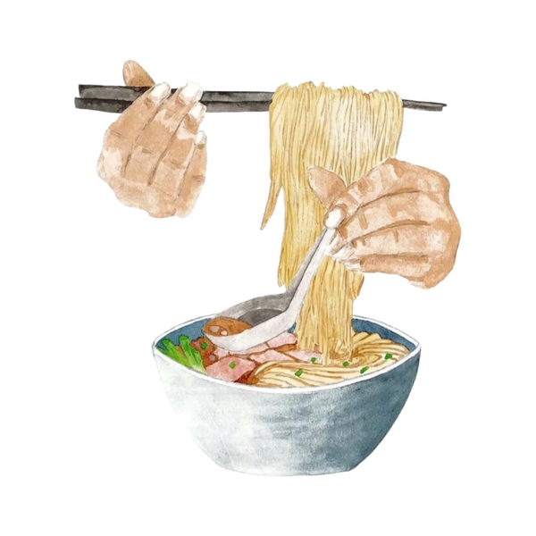 LAURIE DRAWS - 'Just Phở You' Greeting Card