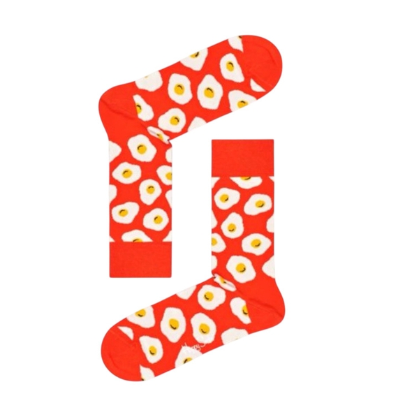 CREW SOCKS - Sunny Side Up In Red
